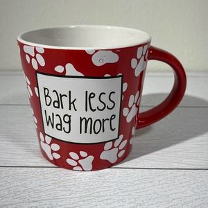 Red and White Dog Lovers Coffee Mug